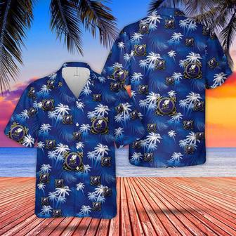 Us Navy Hawaiian Shirt, Us Navy Seabee With Anchor Hawaiian Shirt, Military Hawaiian Shirt | Newhawaiianshirts DE