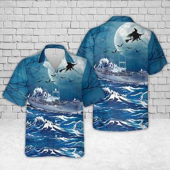 Us Navy Hawaiian Shirt, Us Navy U.S.S. Tidewater Halloween Hawaiian Shirt, Military Hawaiian Shirt | Newhawaiianshirts CA