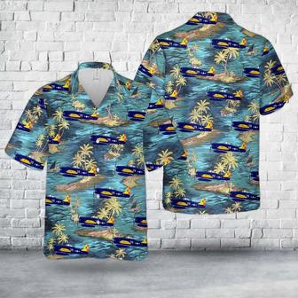 Us Navy Hawaiian Shirt, Us Navy Grumman Bearcat Hawaiian Shirt, Military Hawaiian Shirt | Newhawaiianshirts DE