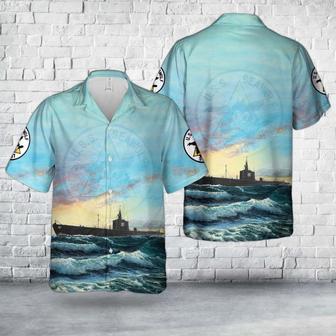 Us Navy Hawaiian Shirt, Us Navy Uss Seawolf Sargo-Class Submarine In Wwii Hawaiian Shirt, Military Hawaiian Shirt | Newhawaiianshirts CA