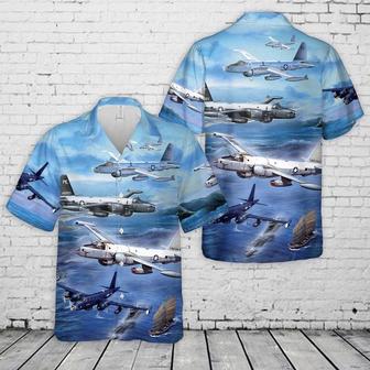 Us Navy Hawaiian Shirt, Us Navy Lockheed Neptune Hawaiian Shirt, Military Hawaiian Shirt | Newhawaiianshirts CA