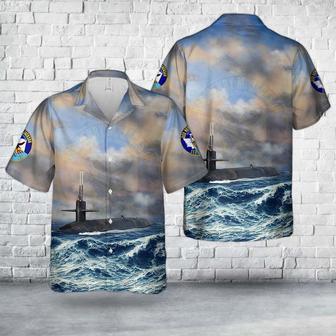 Us Navy Hawaiian Shirt, Us Navy Uss Henry M. Jackson Ohio-Class Submarine Ballistic Missile Submarines Hawaiian Shirt | Newhawaiianshirts UK