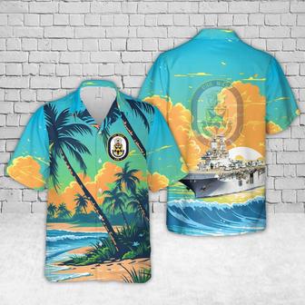 Us Navy Hawaiian Shirt, Us Navy Uss Wasp Wasp Expeditionary Strike Group Hawaiian Shirt, Military Hawaiian Shirt | Newhawaiianshirts DE