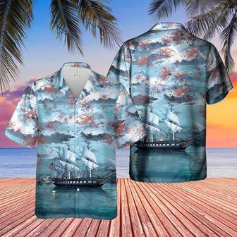 Us Navy Hawaiian Shirt, Us Navy Uss Constitution Of July Hawaiian Shirt, Military Hawaiian Shirt | Newhawaiianshirts CA