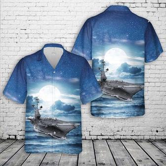 Us Navy Hawaiian Shirt, Us Navy Uss Bon Homme Richard Hawaiian Shirt, Military Hawaiian Shirt | Newhawaiianshirts CA