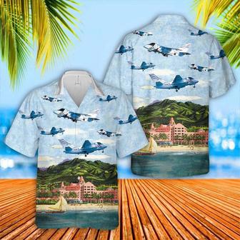 Us Navy Hawaiian Shirt, Us Navy Lockheed Viking Cod Hawaiian Shirt, Military Hawaiian Shirt | Newhawaiianshirts CA