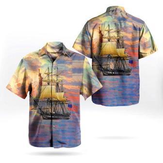 Us Navy Hawaiian Shirt, Us Navy Uss Constitution Independence Day Hawaiian Shirt, Military Hawaiian Shirt | Newhawaiianshirts CA