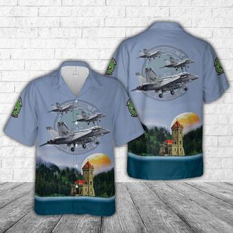 Us Navy Hawaiian Shirt, Us Navy Strike Fighter Squadron 195 (Strkfitron 195) 'Dambusters' Hawaiian Shirt | Newhawaiianshirts AU