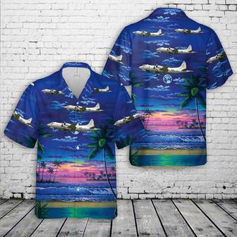 Us Navy Hawaiian Shirt, Us Navy Lockheed Orion Of Hawaiian Shirt, Military Hawaiian Shirt | Newhawaiianshirts CA