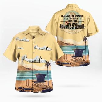 Us Navy Hawaiian Shirt, Us Navy Grumman Greyhound Of Foo Dogs Hawaiian Shirt, Military Hawaiian Shirt | Newhawaiianshirts CA