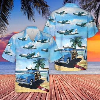 Us Navy Hawaiian Shirt, Us Navy Lockheed Hercules Of Hawaiian Shirt, Military Hawaiian Shirt | Newhawaiianshirts CA