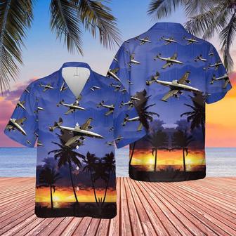 Us Navy Hawaiian Shirt, Us Navy Lockheed Of Hurricane Hunters Hawaiian Shirt, Military Hawaiian Shirt | Newhawaiianshirts CA