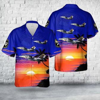 Us Navy Hawaiian Shirt, Us Navy Grumman Tomcat (Buno 159428) From Fighter Squadron 33 Starfighters Hawaiian Shirt | Newhawaiianshirts