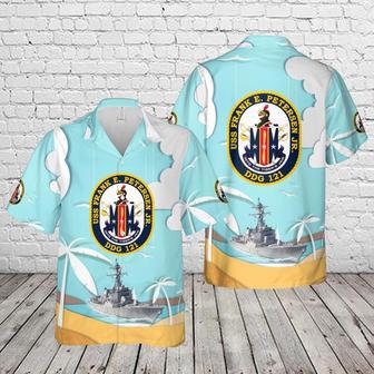 Us Navy Hawaiian Shirt, Us Navy Uss Frank E. Petersen Jr. Arleigh Burke-Class Destroyers Hawaiian Shirt | Newhawaiianshirts CA