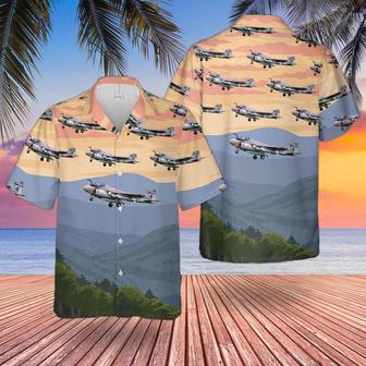 Us Navy Hawaiian Shirt, Us Navy Grumman Intruder From Hawaiian Shirt, Military Hawaiian Shirt | Newhawaiianshirts CA