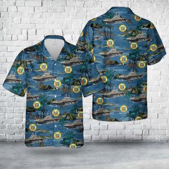 Us Navy Hawaiian Shirt, Us Navy Uss Peleliu Tarawa-Class Amphibious Assault Ship Hawaiian Shirt | Newhawaiianshirts UK