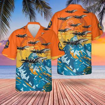 Us Navy Hawaiian Shirt, Us Navy Hornet Of Strike Fighter Squadron 192 Golden Dragons Hawaiian Shirt | Newhawaiianshirts DE