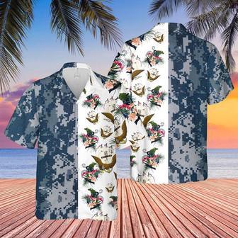 Us Navy Hawaiian Shirt, Us Navy Ship Hawaiian Shirt, Military Hawaiian Shirt | Newhawaiianshirts DE