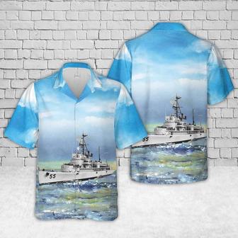 Us Navy Hawaiian Shirt, Us Navy Uss Valcour Hawaiian Shirt, Military Hawaiian Shirt | Newhawaiianshirts CA