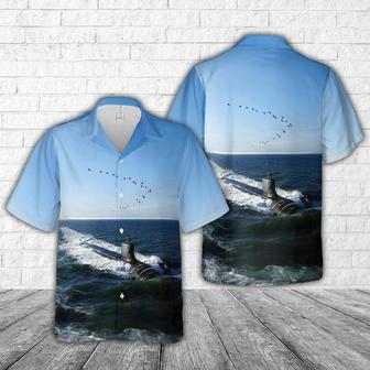 Us Navy Hawaiian Shirt, Us Navy Seawolf-Class Submarine Hawaiian Shirt, Military Hawaiian Shirt | Newhawaiianshirts CA