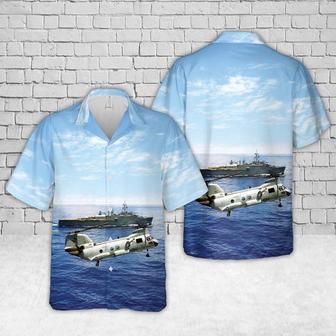 Us Navy Hawaiian Shirt, Us Navy Sea Knight Of Helicopter Combat Support Squadron Eleven Hawaiian Shirt | Newhawaiianshirts AU