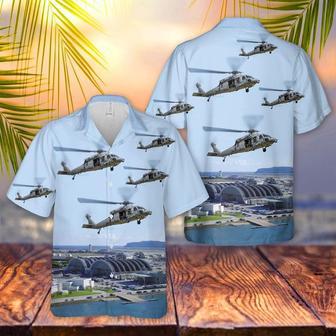 Us Navy Hawaiian Shirt, Us Navy Black Knights Sikorsky Seahawk At Naval Air Station North Island Hawaiian Shirt | Newhawaiianshirts UK