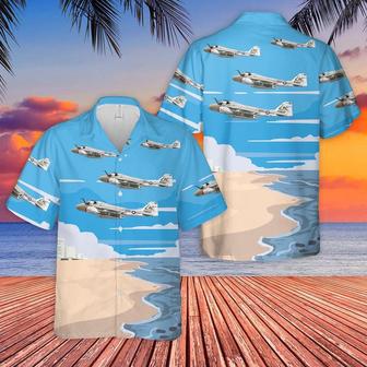 Us Navy Hawaiian Shirt, Us Navy Intruder Of Sunday Punchers Hawaiian Shirt, Military Hawaiian Shirt | Newhawaiianshirts CA