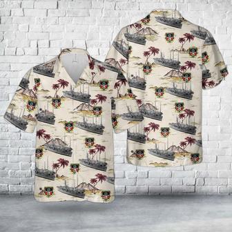 Us Navy Hawaiian Shirt, Us Navy Uss Arlington Hawaiian Shirt, Military Hawaiian Shirt | Newhawaiianshirts CA