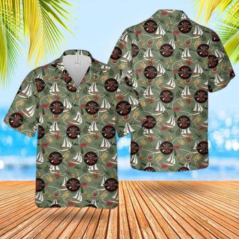 Us Navy Hawaiian Shirt, Us Navy Sarc Insignia Hawaiian Shirt, Military Hawaiian Shirt | Newhawaiianshirts CA