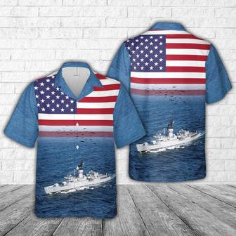 Us Navy Hawaiian Shirt, Us Navy Uss Pharris Hawaiian Shirt, Military Hawaiian Shirt | Newhawaiianshirts CA