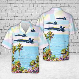 Us Navy Hawaiian Shirt, Us Navy Blue Angels #3 Hawaiian Shirt, Military Hawaiian Shirt | Newhawaiianshirts