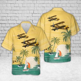 Us Navy Hawaiian Shirt, Us Navy Naval Aircraft Factory Yellow Peril Hawaiian Shirt, Military Hawaiian Shirt | Newhawaiianshirts CA