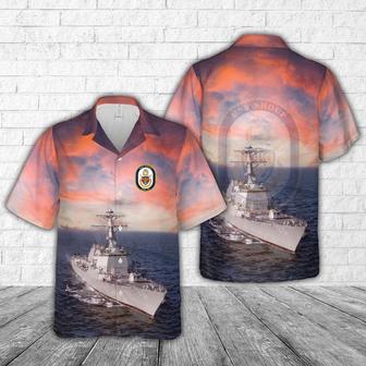 Us Navy Hawaiian Shirt, Us Navy Uss Shoup (Ddg 86) Hawaiian Shirt, Military Hawaiian Shirt | Newhawaiianshirts CA