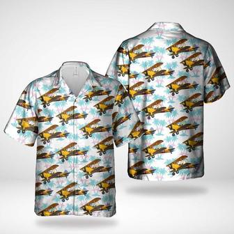 Us Navy Hawaiian Shirt, Us Navy, Boeing-Stearman Model 75 Hawaiian Shirt, Military Hawaiian Shirt | Newhawaiianshirts CA