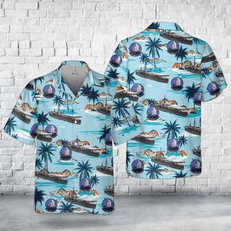 Us Navy Hawaiian Shirt, Us Navy Uss Saipan Pocket Hawaiian Shirt, Military Hawaiian Shirt | Newhawaiianshirts CA