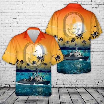 Us Navy Hawaiian Shirt, Uss Kidd Hawaiian Shirt, Military Hawaiian Shirt | Newhawaiianshirts DE