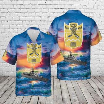 Us Navy Hawaiian Shirt, Us Navy Uss Richard L Page Hawaiian Shirt, Military Hawaiian Shirt | Newhawaiianshirts CA