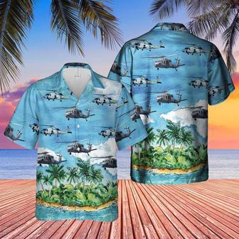 Us Navy Hawaiian Shirt, Us Navy Seahawk Helicopter Hawaiian Shirt, Military Hawaiian Shirt | Newhawaiianshirts CA