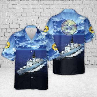 Us Navy Hawaiian Shirt, Us Navy Uss Gray Knox-Class Frigate Hawaiian Shirt, Military Hawaiian Shirt | Newhawaiianshirts CA