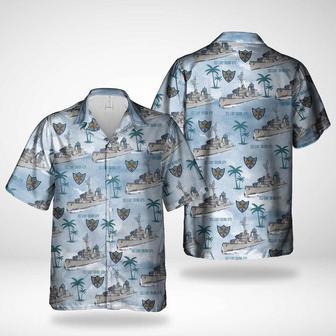 Us Navy Hawaiian Shirt, Us Navy Uss Leary Home Run Hawaiian Shirt, Military Hawaiian Shirt | Newhawaiianshirts CA