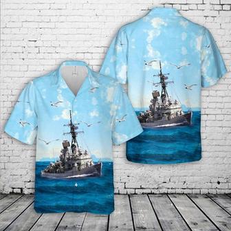 Us Navy Hawaiian Shirt, Us Navy Uss Barney Hawaiian Shirt, Military Hawaiian Shirt | Newhawaiianshirts CA