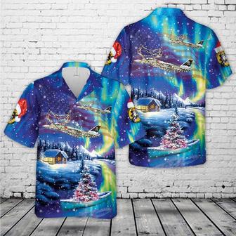 Us Navy Hawaiian Shirt, Us Navy Tomcat Of Jolly Rogers Christmas Hawaiian Shirt, Military Hawaiian Shirt | Newhawaiianshirts AU