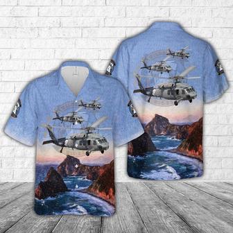 Us Navy Hawaiian Shirt, Us Navy Helicopter Sea Combat Squadron 23 (Helseacombatron 23) 'Wildcards' Sikorsky Knighthawk Hawaiian Shirt | Newhawaiianshirts AU