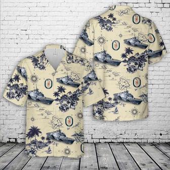 Us Navy Hawaiian Shirt, Us Navy Uss Freedom Hawaiian Shirt, Military Hawaiian Shirt | Newhawaiianshirts CA