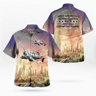 Us Navy Hawaiian Shirt, Us Navy Carrier Airborne Early Warning Squadron 115 Liberty Bells Hawkeye Hawaiian Shirt | Newhawaiianshirts DE