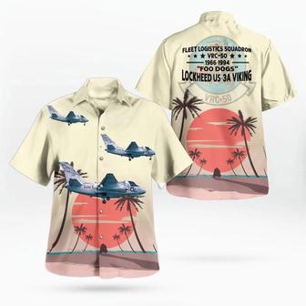 Us Navy Hawaiian Shirt, Us Navy Lockheed Viking Of Foo Dogs Hawaiian Shirt, Military Hawaiian Shirt | Newhawaiianshirts CA