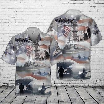 Us Navy Hawaiian Shirt, Us Navy Collage Pocket Hawaiian Shirt, Military Hawaiian Shirt | Newhawaiianshirts CA