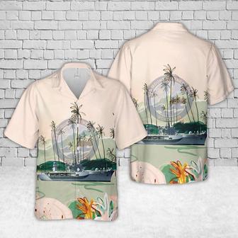 Us Navy Hawaiian Shirt, Us Navy Uss Mount Whitney (Lccjcc 20) Hawaiian Shirt, Military Hawaiian Shirt | Newhawaiianshirts DE