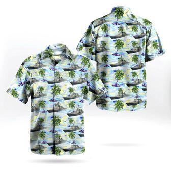 Us Navy Hawaiian Shirt, Us Navy Uss Cole Destroyer Hawaiian Shirt, Military Hawaiian Shirt | Newhawaiianshirts CA