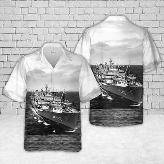 Us Navy Hawaiian Shirt, Us Navy Uss Kawishiwi Hawaiian Shirt, Military Hawaiian Shirt | Newhawaiianshirts CA